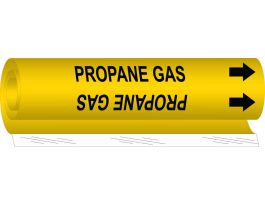 PROPANE GAS Pipe Marker, 9" H x 8" W, Fits Pipes 1.5" Dia. Thru 2.375" Dia.