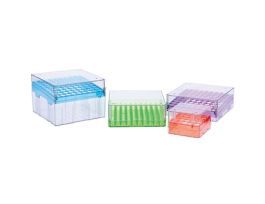 Magne-Box Magnetic Polycarbonate Cryo-Boxes, 25-Place, Orange, 3 x 3 x 2 1/16", 8/pk