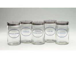 SUNDRY JAR 7X4.25IN FLINT GLASS IMPRINT