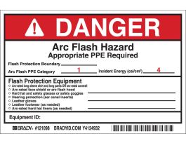 DIESEL FUEL Labels, Red on Yellow, 3" H x 7" W x 0.006" D