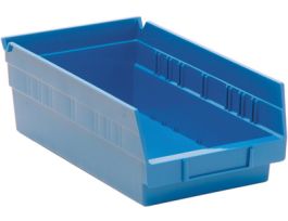 11 5/8INX 6 5/8INX4IN SHELF-BIN BLUE