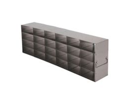 Upright Freezer Rack for Microtube Boxes with 2 7/16" Max Height, 6 x 4 Array