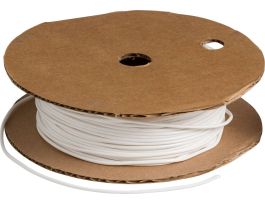 BRADYMARK Series PVC Tubing: Vinyl, White, 0.08" Dia x 100' L