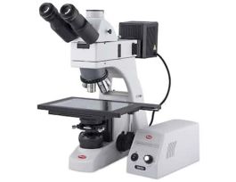 Advanced Trinocular Metallurgical Microscope, 3" x 2" light-transmitting stage