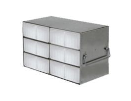 Upright Freezer Rack for 50-Cell 0.5 mL Microtube Boxes, 2 x 3 x 2 Array