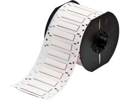 B33 Series PermaSleeve HX Heat Shrink Wire Marking Sleeves, 0.25" Dia x 2" W, White, Roll of 400