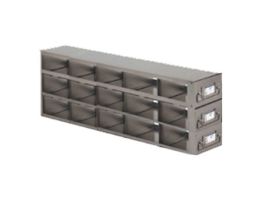 Upright Freezer Drawer Rack for Microtube Boxes with 2 7/16" Max Height, 5 x 3 Array
