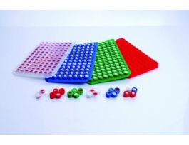 CAP ULPLATE TEFLON/SILICONE NAT PK100