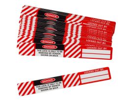 Padlock Labels - Polyester, English