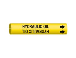 Hydraulic Oil Pipe Marker, Fits Pipes 2.5" Dia. Thru 3.875" Dia.