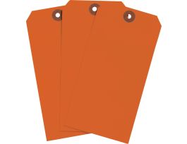 Blank Write-On Tags, 5.75" H x 2.875" W, Cardstock, Fluorescent Red 1000/PK