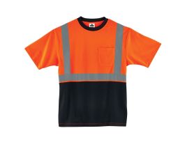 8289BK 5XL Orange Type R Class 2 Black Front T-Shirt