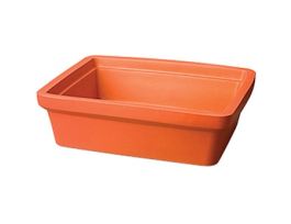 EVA-Foam Ice Pan, Orange, 9 L; 1/Each