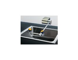 AutoFlow Wall-Mount Eyewash, Chrome-plated brass