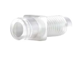 Threaded Luer Adapter, Natural ETFE, 0.050" Bore, Female Luer x Male 1/4-28 Flat Bottom; 1/EA