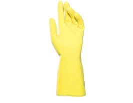 GLOVE 20MIL RUBR SZ7 YEL CS144