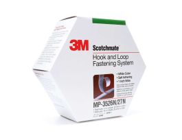 3M™ Hook and Loop Fastener MP3526N/MP3527N, White, 1 in x 5 yd, 5 per case