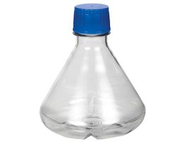 Baffled-Base Sterile Erlenmeyer Shaker Flask, 3000 mL, PP, packs of 3, 12/CS