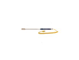Type-K, Straight Surface Probe, 10" L, Mini-Connector, Exposed, 5ft Coil Cord