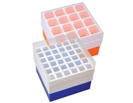 Polypropylene Freezer Box, 36 x 15 mL, Blue; 2/Pk