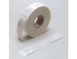 3M™ Diamond Grade™ Conspicuity Markings 983-10, White, DOT, 2 in x 50 yd, kiss-cut every 12 in