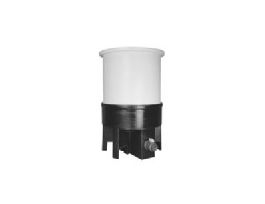 Conical-Bottom Open-Top Tank with Stand, PE, 200 gallon