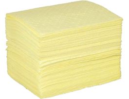 BASIC® Chemical Absorbent Pads - Heavy Weight, 15" x 17", Absorbency Capacity 20 gal
