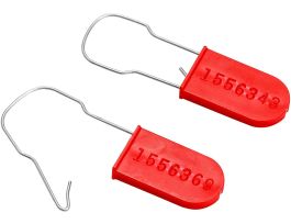 Padlock Plastic Seals, Red