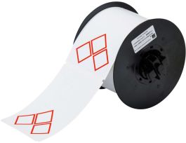 B30 Series GHS CLP Chemical Labels 2.953in H x 4.331in W Red on WT 270/RL