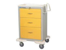 ISOLATION CART, GRAY 3 DRAWER