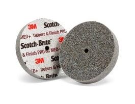 Scotch-Brite™ Deburr & Finish Pro Unitized Wheel, DP-UW, 4C Medium+, 1 in x 1/4 in x 3/32 in, 50 ea/Case