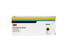 3M™ Gold Abrasive Sheet, 02552, P220 grade, 3 2/3 in x 9 in, 100 sheets per pack, 5 packs per case