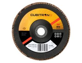3M™ Cubitron™ II Flap Disc 967A, 40+, T27, 5 in x 7/8 in, 10 ea/Case