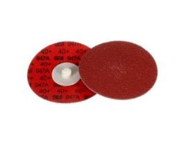 3M™ Cubitron™ II Roloc™ Durable Edge Disc 947A, 40+, X-weight, TR, Maroon, 4 in, Die R400BB, 25/Carton, 100 ea/Case