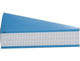 Numerical Wire Markers Permanent Adhesive Vinyl 0.5 in H Legend: 10, 3750 Total