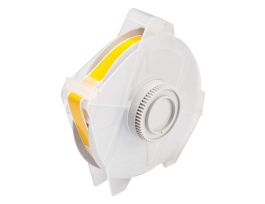 All Weather Permanent Adhesive Vinyl Label Tape for GlobalMark Printer - 0.5" Yellow