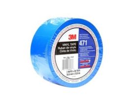 3M™ Vinyl Tape 471, Blue, 6 in x 36 yd, 5.2 mil, 4 rolls per case