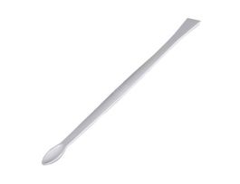 Disposable double ended spoon and spatula, PS, .5 mL spoon, 17 mm blade