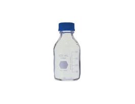 Safety-Coated Media Bottle, Polypropylene Cap, 250 mL, 4/Cs