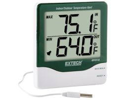 Big Digit In/Outdoor Thermometer with Alarm