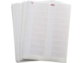 JetTab Self-Laminating Vinyl Lbls 3.75 in H x 0.95 in W White, Clear 56/PK