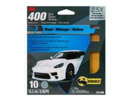 3M™ Sanding Discs with Stikit™ Attachment 10 Pack, 31445, 6 in, 400 grit, 10 packs per case