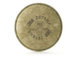 3M™ Particulate Cartridge 2076HF, Hydrogen Fluoride, P95, with Nuisance Level Acid Gas Relief 100 EA/Case