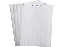LaserTab Polyamide Coated Nylon Cloth Lbls 0.375 in H x 1 in W White 58/PK