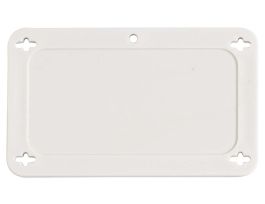 Blank Valve Tags Plastic 2.2 in H x 3.7 in W White