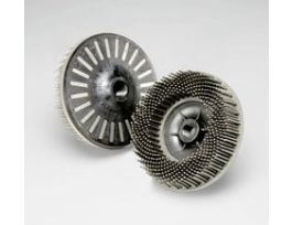 Scotch-Brite™ Bristle Disc, BD-ZB, 120, White, 4-1/2 in x 5/8 in-11 Internal, 5/Carton, 10 ea/Case