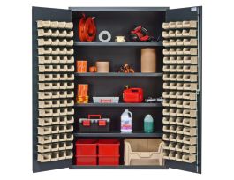 CABINET W/128 IVY BINS STEEL 48X24X78IN