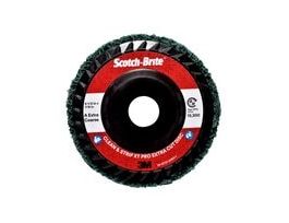 Scotch-Brite™ Clean and Strip XT Pro Extra Cut Disc, XC-DC, A/O Extra Coarse, Green, 4-1/2 in x 7/8 in, Type 27, 10 ea/Case