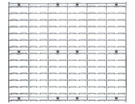 36INW X 30INH WIRE LOUVERED PANEL