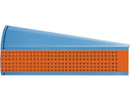 Consecutive Numbers Wire Markers Vinyl, 67 to 99 Black on Orange 825 Total